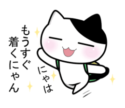 Nyanchi of black-and-white cat4. sticker #13813773