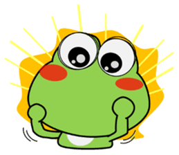 Frog on a fine day sticker #13813810