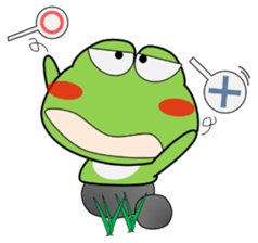 Frog on a fine day sticker #13813815