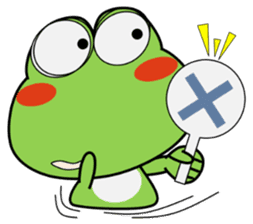 Frog on a fine day sticker #13813817