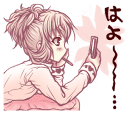Kansai dialect cerise girl sticker #13813969