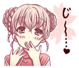 Kansai dialect cerise girl sticker #13813981