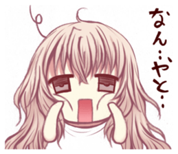 Kansai dialect cerise girl sticker #13813986