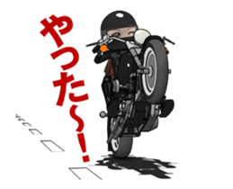 American type Motorcycle girl sticker #13814320