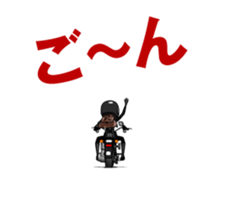 American type Motorcycle girl sticker #13814337