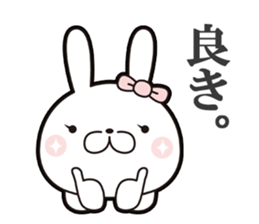 Nowadays aristocracy rabbit sticker #13814953