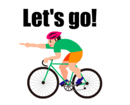 A moving bicycle! I love road biking! sticker #13815039