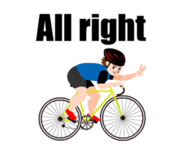 A moving bicycle! I love road biking! sticker #13815041