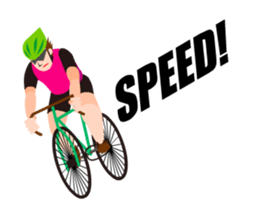 A moving bicycle! I love road biking! sticker #13815043