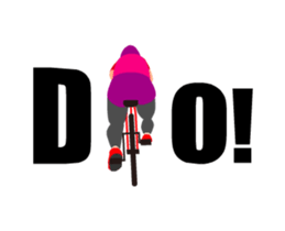 A moving bicycle! I love road biking! sticker #13815044