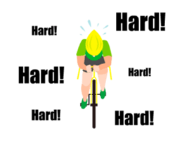 A moving bicycle! I love road biking! sticker #13815046