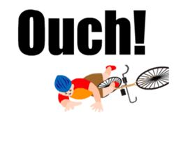 A moving bicycle! I love road biking! sticker #13815047