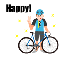 A moving bicycle! I love road biking! sticker #13815050