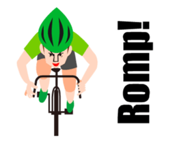 A moving bicycle! I love road biking! sticker #13815052