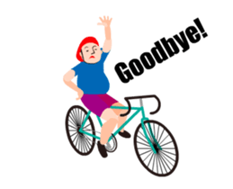 A moving bicycle! I love road biking! sticker #13815053