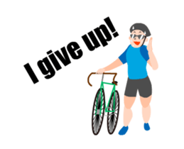 A moving bicycle! I love road biking! sticker #13815054