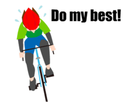 A moving bicycle! I love road biking! sticker #13815056