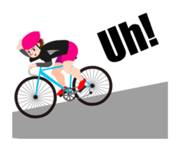 A moving bicycle! I love road biking! sticker #13815059