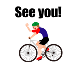 A moving bicycle! I love road biking! sticker #13815060