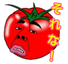 Human face vegetables and fruits sticker #13815377