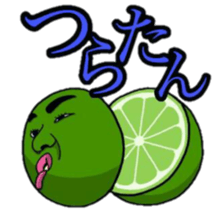 Human face vegetables and fruits sticker #13815380