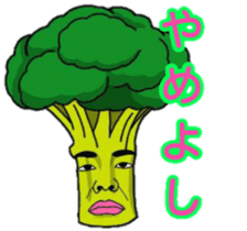 Human face vegetables and fruits sticker #13815384