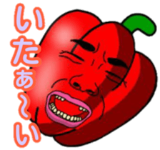Human face vegetables and fruits sticker #13815391