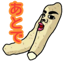 Human face vegetables and fruits sticker #13815398