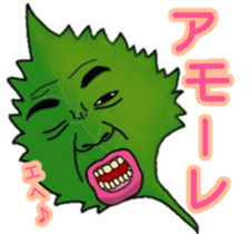 Human face vegetables and fruits sticker #13815399