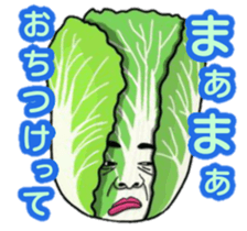 Human face vegetables and fruits sticker #13815404