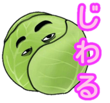 Human face vegetables and fruits sticker #13815408