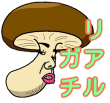 Human face vegetables and fruits sticker #13815412