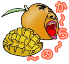 Human face vegetables and fruits sticker #13815413