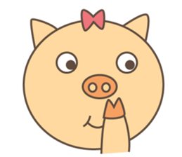 chu chu pig sticker #13815808