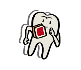 Mari's teeth 3 sticker #13816133
