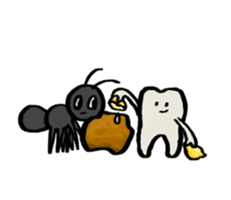 Mari's teeth 3 sticker #13816141