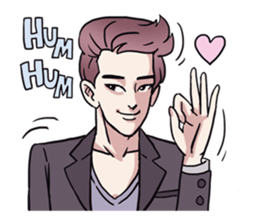 AsB - 135 Black Suit sticker #13817326