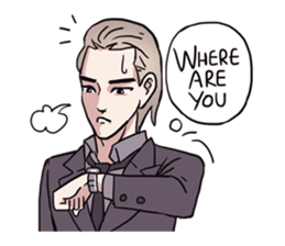 AsB - 135 Black Suit sticker #13817334