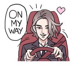 AsB - 135 Black Suit sticker #13817337