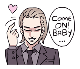 AsB - 135 Black Suit sticker #13817338