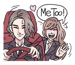 AsB - 135 Black Suit sticker #13817341