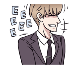 AsB - 135 Black Suit sticker #13817344