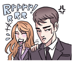 AsB - 135 Black Suit sticker #13817347