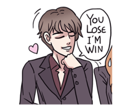 AsB - 135 Black Suit sticker #13817350