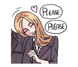 AsB - 135 Black Suit sticker #13817351