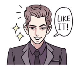 AsB - 135 Black Suit sticker #13817352