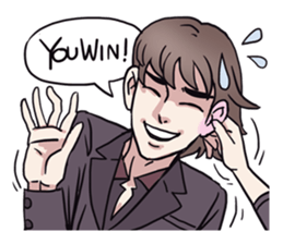 AsB - 135 Black Suit sticker #13817354