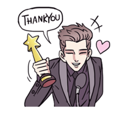 AsB - 135 Black Suit sticker #13817356