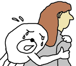 white bear Himokkuma in Osaka sticker #13818124