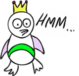 Rare-colored Prince Penguin sticker #13818306